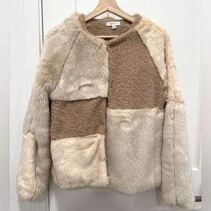 Anthropologie faux fur jacket